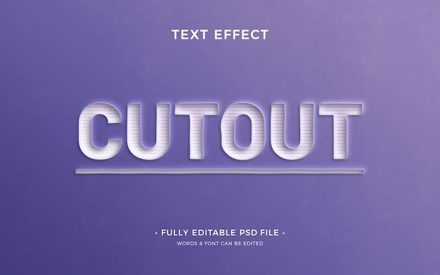 Editable text effect purple background