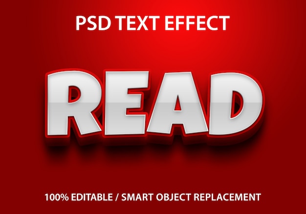 Editable Text Effect Read