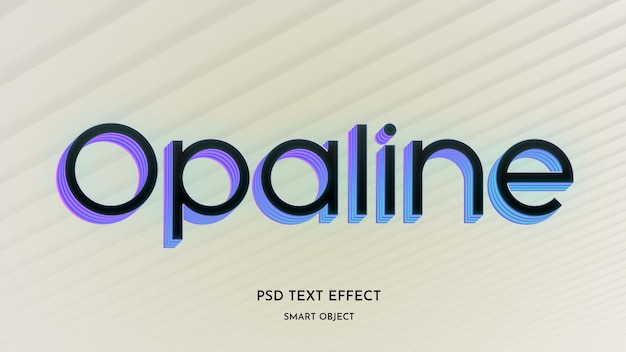 Editable text effect simple elegant and minimal font style