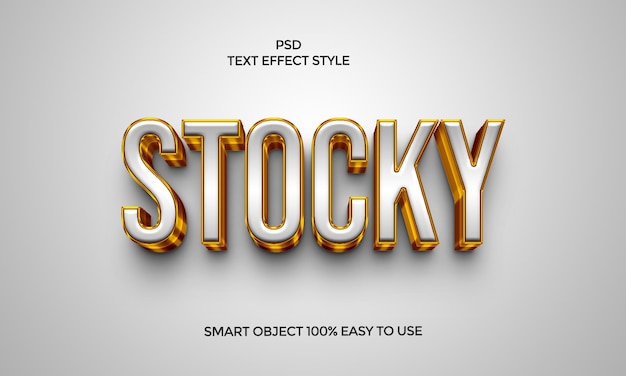 PSD editable text effect style