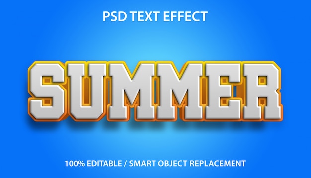 Editable Text Effect Summer