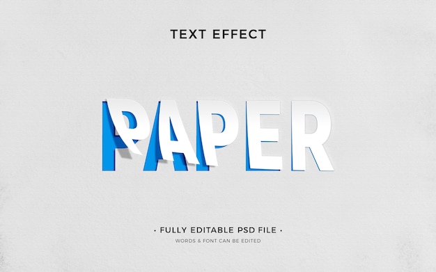 Editable text effect white background