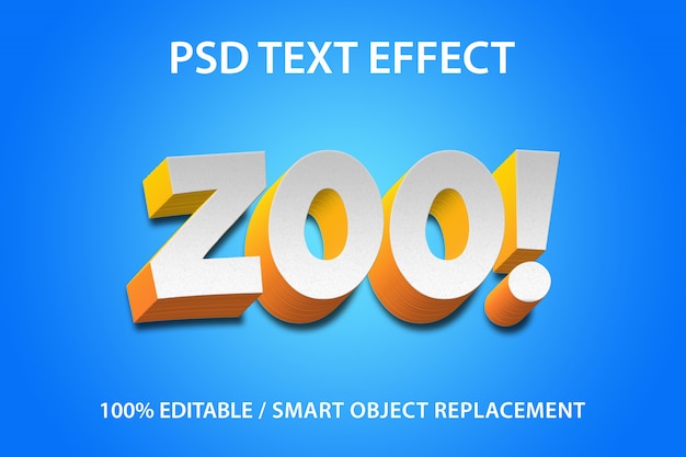 Editable Text Effect Zoo