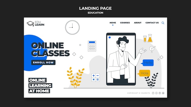 Education landing page