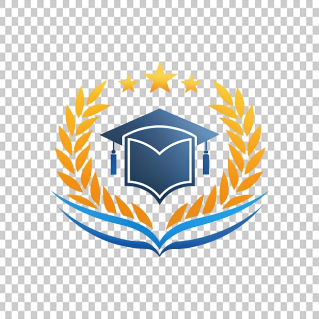 PSD education logo template vector icon illustration on transparent background