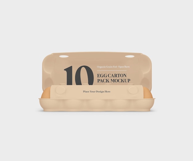 Egg carton pack mockup