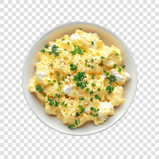 Egg salad food realisticisolated on a transparent background