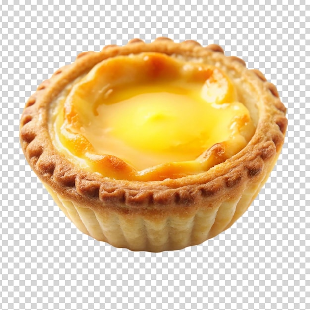 PSD a egg tart isolated white background