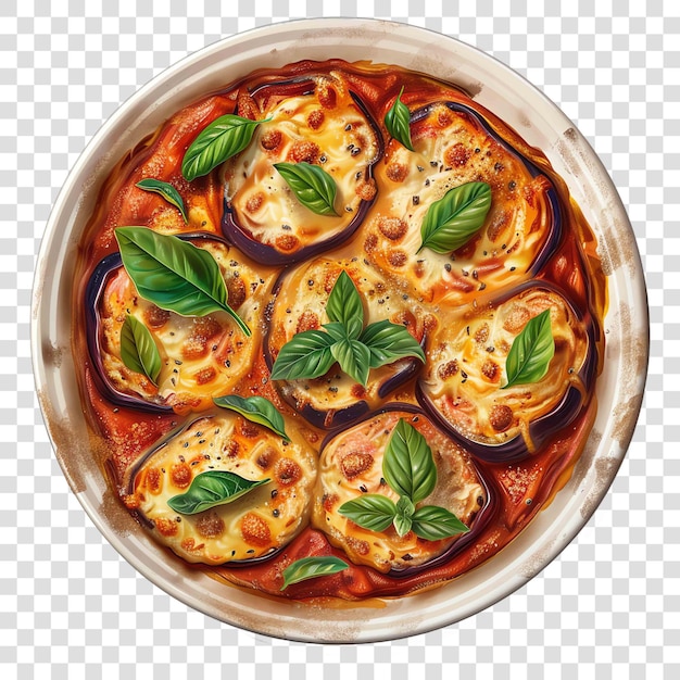 PSD eggplant parmesan mediterranean food life style authentic living