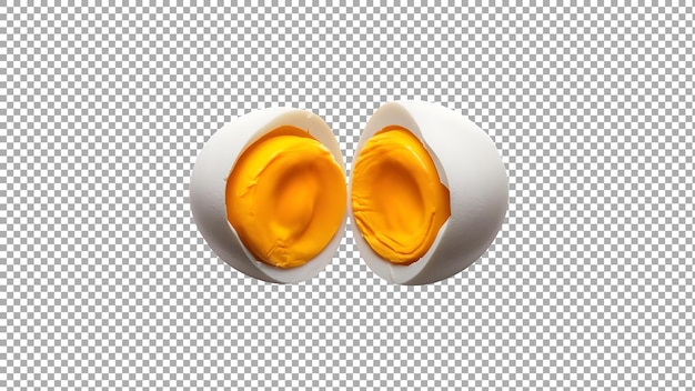 PSD eggs with a face on a transparent background