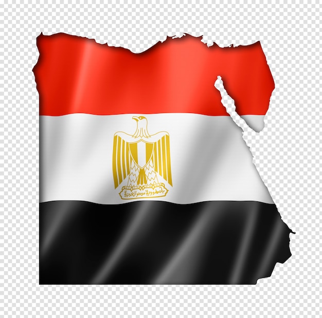 Egyptian flag map