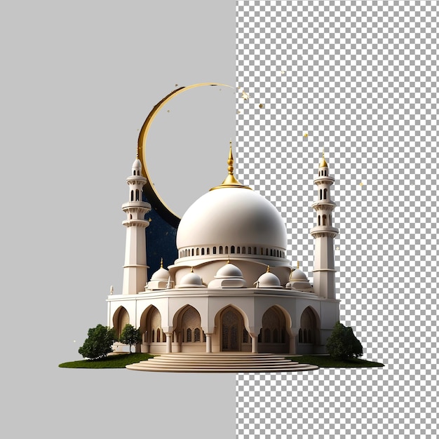 eid al adha concept isolated on transparent background