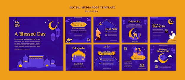 Eid al-adha instagram posts collection