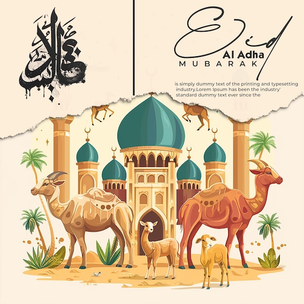 Eid al Adha Islamic Celebration Poster Flyer