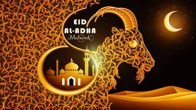 Eid al adha islamic elegant stylish background