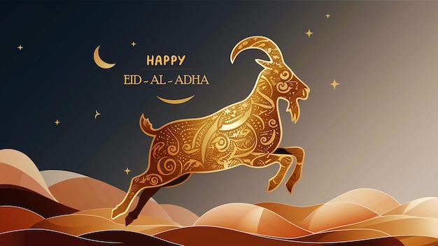 Eid al adha mubarak festival islamic background