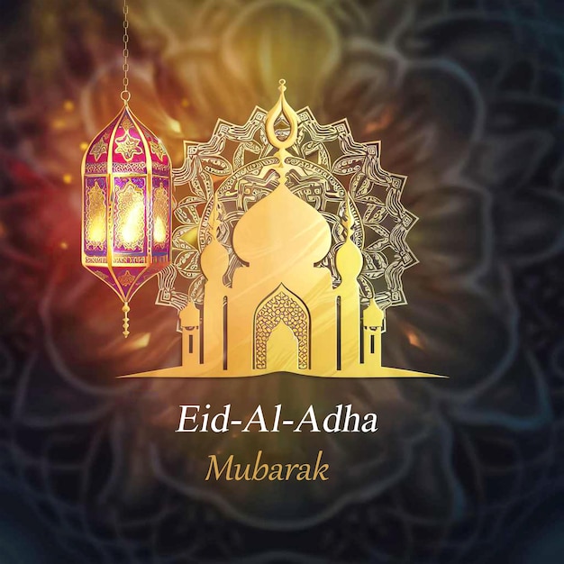 Eid al Adha Mubarak Islamic festival banner template