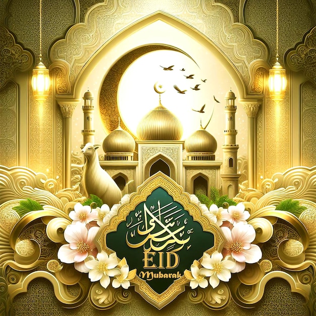 Eid al adha mubarak islamic festival social media banner backgroundeidulfitr backgrounds