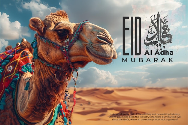 Eid al adha mubarak islamic festival social media post banner