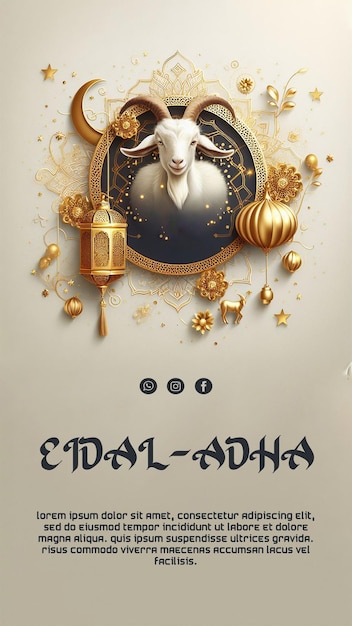 PSD eid al adha poster