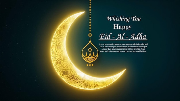 Eid al fitr celebration poster template design