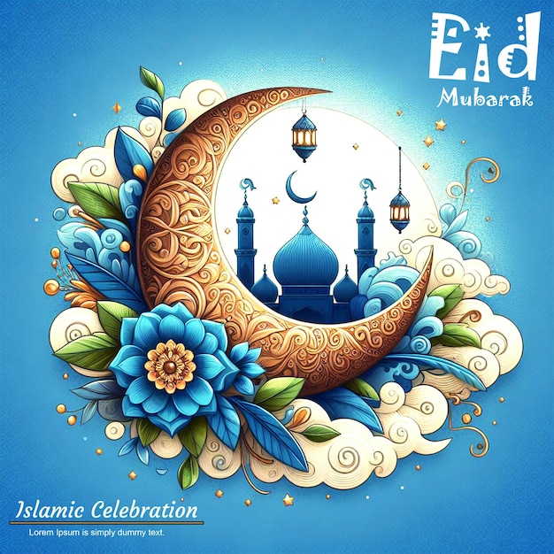 eid aladha celebration template poster