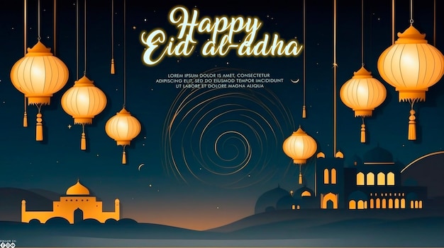 Eid AlAdha Islamic Celebration Template