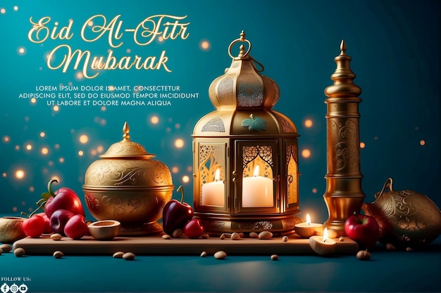 Eid Alfitri Mubarak greeting social media