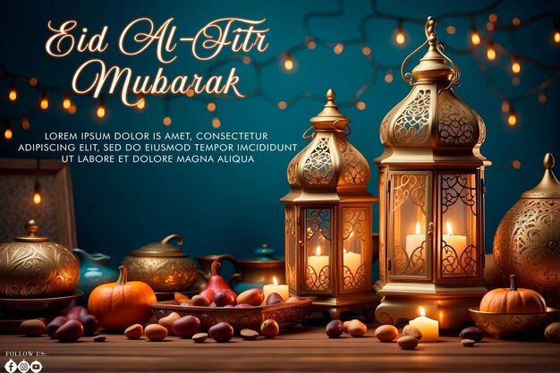 Eid Alfitri Mubarak greeting social media