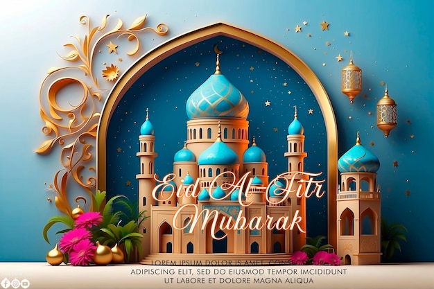 Eid Alfitri Mubarak greeting social media