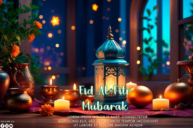 Eid Alfitri Mubarak greeting social media