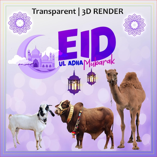 PSD eid happy eid al adha eid greetings islamic festival religious day sacrifice day hajj holy event