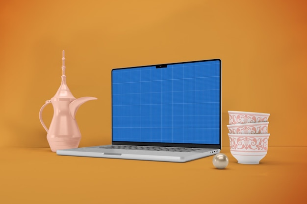 Eid Laptop Mockup