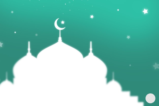 Eid Mubarak Background With Mosque