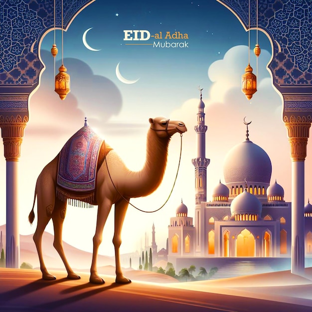 Eid mubarak celebration Islamic background eid aladha