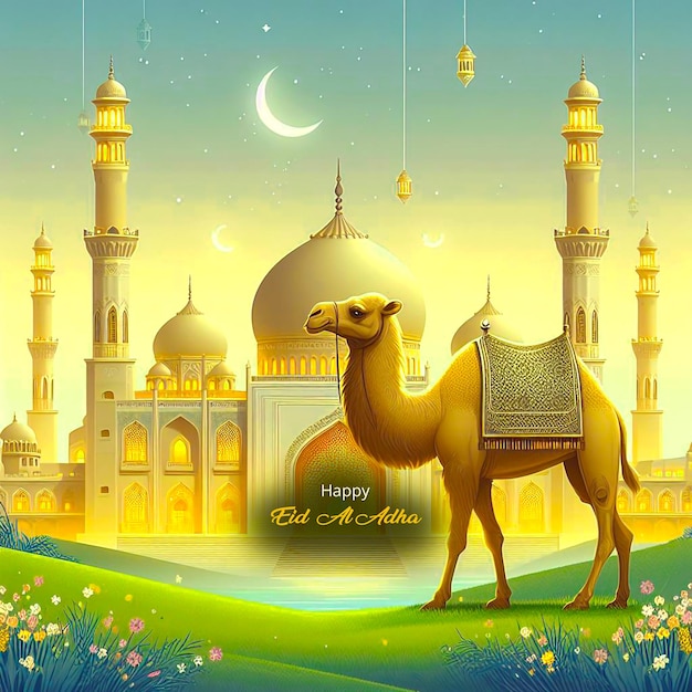 Eid mubarak celebration Islamic background eid aladha