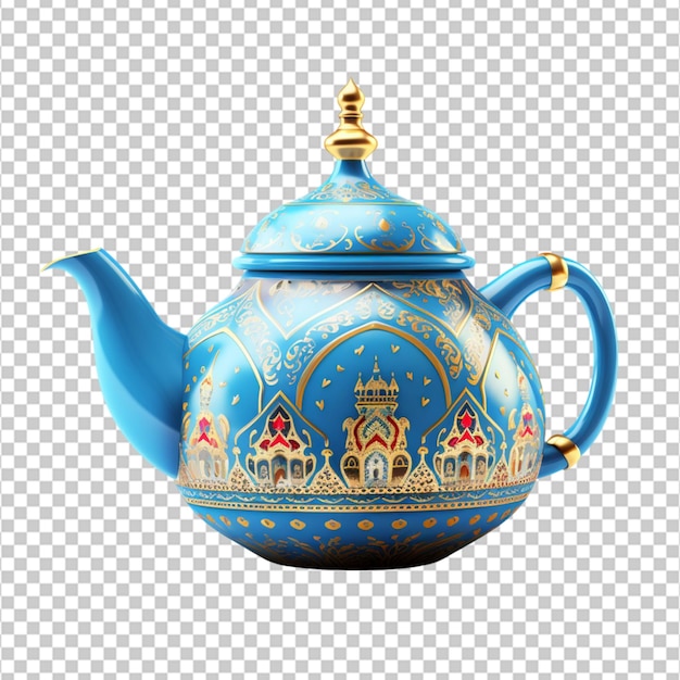 eid teapot isolated on white background