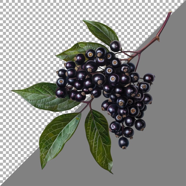 PSD elder berry transparent background