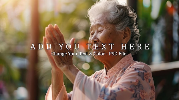 Elderly Woman in Prayer