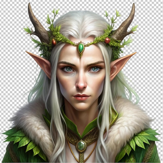 PSD eldrin elf druid transparent background