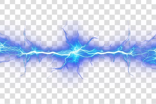 PSD electric energy lightning png overlay effect transparent background