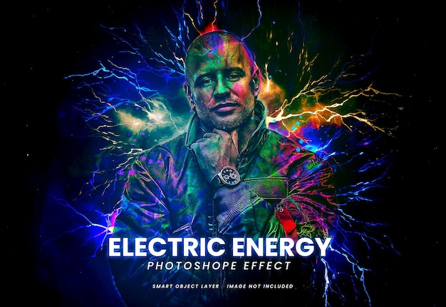 Electric Energy Photoshop Effect