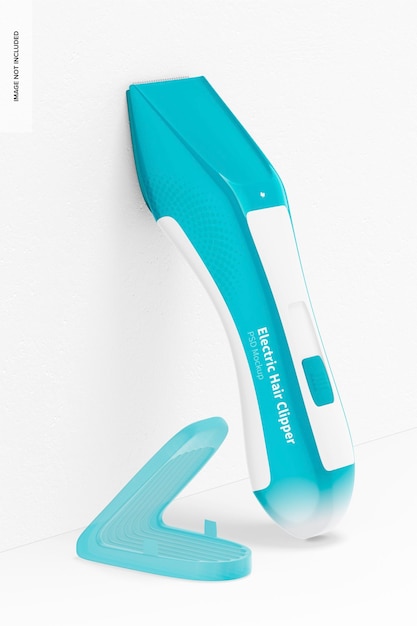 Electric Hair Clipper Mockup, Leaned