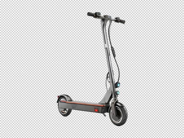 PSD electric scooter isolated on transparent background 3d rendering illustration