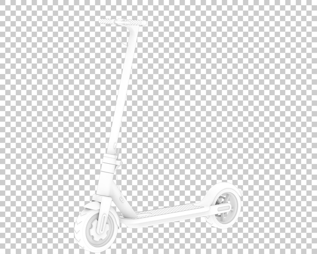 PSD electric scooter isolated on transparent background 3d rendering illustration