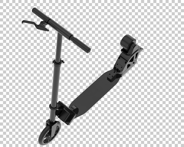 Electric scooter isolated on transparent background 3d rendering illustration