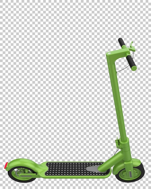 PSD electric scooter isolated on transparent background 3d rendering illustration