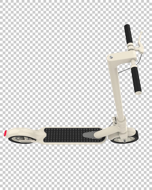 PSD electric scooter on transparent background 3d rendering illustration