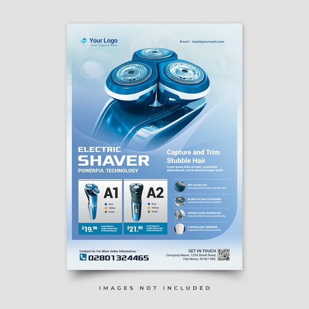 Electric shaver poster