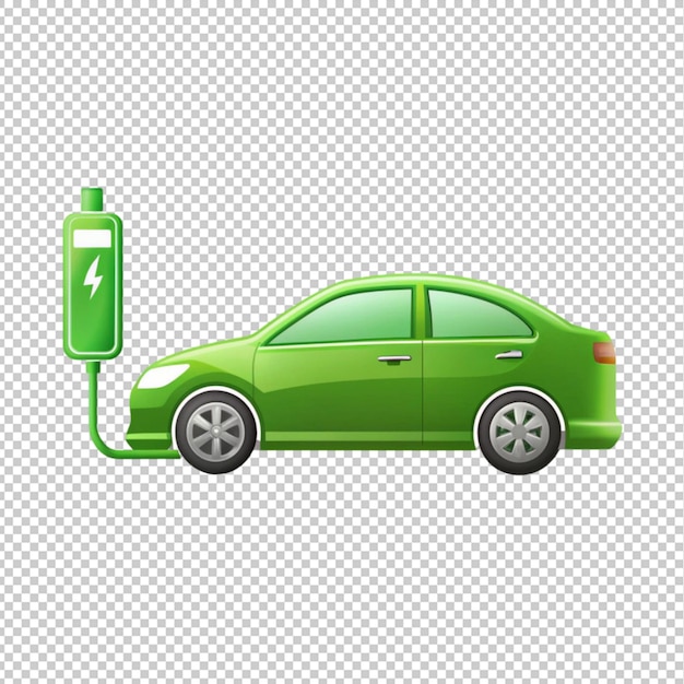 PSD electric vehicle charging icon vector illustration